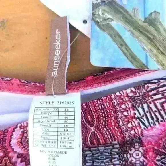 Sunseeker Multi Color Bikini Bottoms - size 16 NWT - Picture 2 of 5